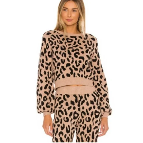 House Of Harlow 1960 x Revolve Leopard Callum Crewneck Sweater Women’s size XS - Picture 12 of 12